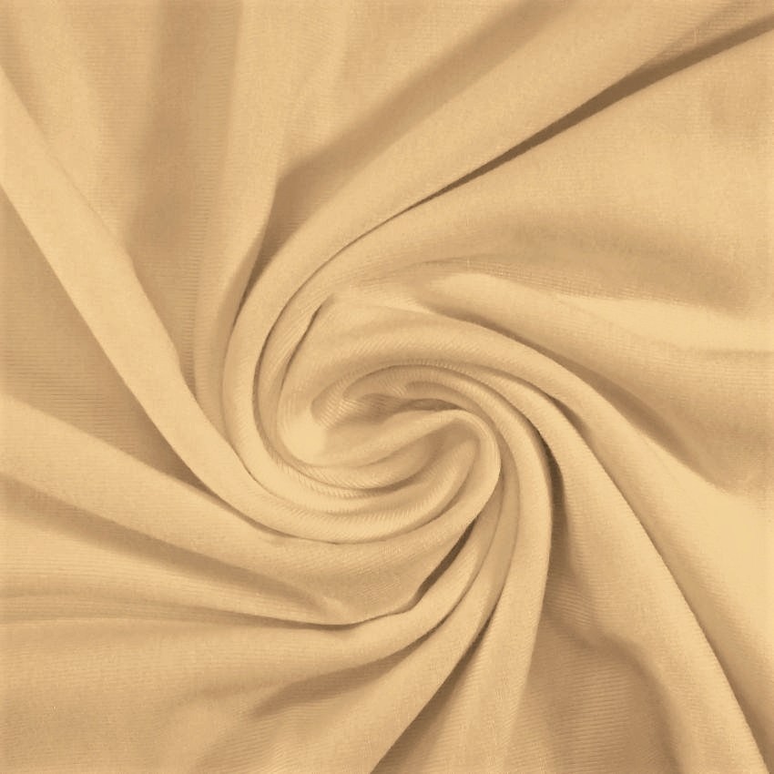 Cotton Jersey Spandex Lw Cream - Click Image to Close